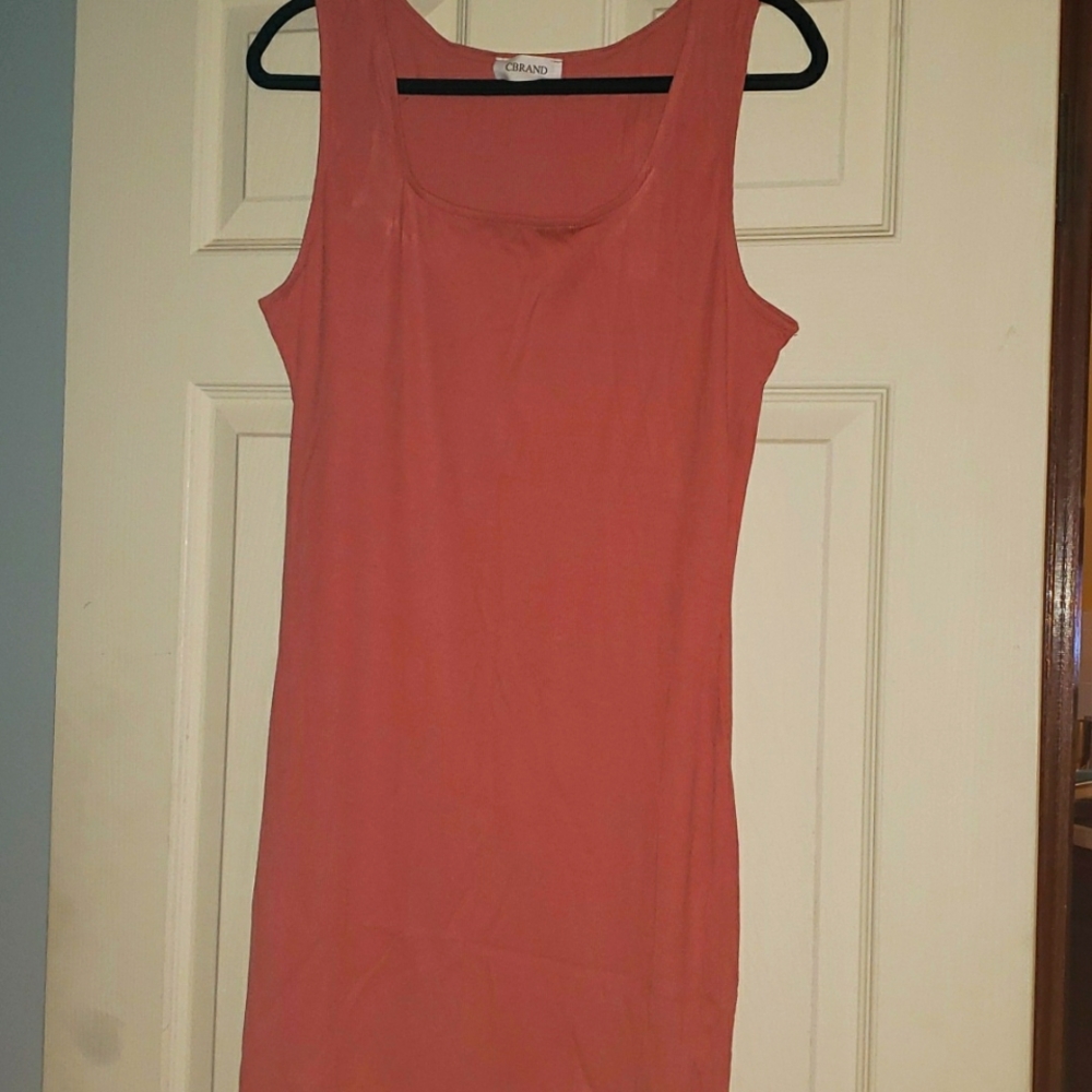 CBRAND ribbed bodycon dress size 2xl in terracotta